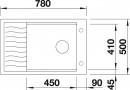 BLANCO 524844 Sink Elon XL 6 S anthracite without eccentric Silgranit PuraDur