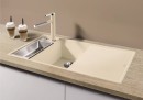 BLANCO 524666 Countertop sink AXIA III 6 SF white SILGRANIT® PuraDur®