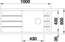 BLANCO 524812 Sink FARON XL 6 S coffee SILGRANIT® PuraDur®