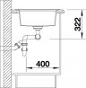 BLANCO 524961 Sink LEXA 8 gray rock SILGRANIT® PuraDur®