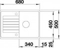 BLANCO 524721 Sink ZIA 45 S Compact anthracite without eccentric Silgranit