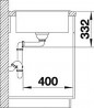 BLANCO 524721 Sink ZIA 45 S Compact anthracite without eccentric Silgranit