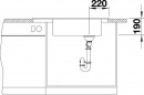 BLANCO 524867 Sink ELON XL 8 With tartufo SILGRANIT® PuraDur®