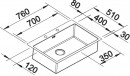 BLANCO 523394 Sink BLANCO CLARON 700-IF/A DX stainless steel Durinox®