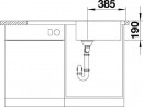BLANCO 524254 Sink DINAS XL 6 S brushed stainless steel without eccentric