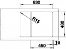 BLANCO 524828 Sink ELON 45 S white SILGRANIT® PuraDur®