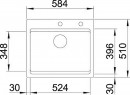 BLANCO 525161 ETAGON 6 basalt InFino sink with PuraPlus® handle