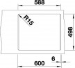 BLANCO 524543 Sink ETAGON 6 white SILGRANIT® PuraDur® without eccentric