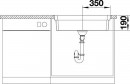 BLANCO 524272 Built-in/flush sink ETAGON 700-IF silk gloss stainless steel
