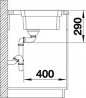 BLANCO 524274 Built-in/countertop sink ETAGON 700-IF/A silk gloss stainl. steel