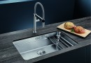 BLANCO 524270 Sink ETAGON 700-U silk gloss stainl.steel without eccentric InFino