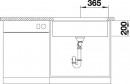 BLANCO 525167 Sink ETAGON 700-U anthracite without eccentric Silgranit InFino