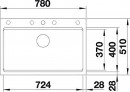 BLANCO 525177 Sink ETAGON 8 anthracite SILGRANIT® PuraDur®