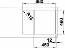 BLANCO 524711 Sink ZIA 45 S Compact anthracite with Silgranit eccentric