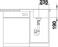 BLANCO 524721 Sink ZIA 45 S Compact anthracite without eccentric Silgranit