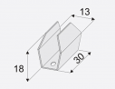 SEVROLL 222620 Wilson mounting clip silver