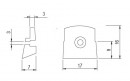 Glass holder brown