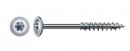 SPAX screw 8x360/80 disc head TXS, W, 4C, partial thread