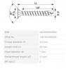 SPAX screw 3,5x25 countersunk head PZ,W,4C MH