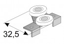 SEVROLL 10135 upper trolley Simple (for laminate 18mm) frameless L+P