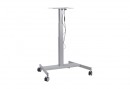 MILADESIGN Central table leg for castors electric LN3901EL silver