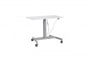 MILADESIGN Central table leg for castors electric LN3901EL silver
