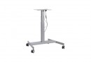 MILADESIGN central table with castors, electric motor, LN 3901 EL white