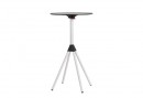 MILADESIGN central table leg, height 1060 PL 6014, silver