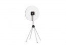 MILADESIGN central table leg, height 1060 PL 6014 IN silver