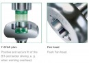 SPAX screw 3x16 semi-round head TXS, W, 4C