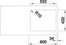 BLANCO 524110 Sink Subline 500-IF white InFino manual Silgranit PuraDur
