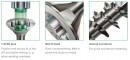 SPAX screw 6x100/61 countersunk head TXS,W,4C MH,stainl.steel A2,partial thread