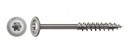 SPAX screw 8x200/80 disc head TXS, W, 4C, stainless steel A2, partial thread