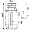 FRANKE Crusher TE-125 1.25 HP TURBO ELITE