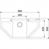 FRANKE Sink MRG 612 E 960 x 500mm cashmere