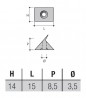 Bracket FM09 transparent without screw