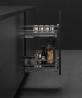 VIBO Galaxy double basket side 200mm anthracite right