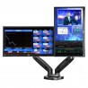 Tabletop holder for two monitops