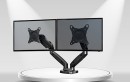 Tabletop holder for two monitops