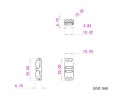 StrongLumio connector for double line straight