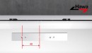 HAWA 24321 Folding Concepta connecting element of the upper guide
