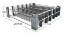 KES 005360 SpaceFlexx drawer organizer hl. 500 mm