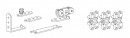 TERNO set for folding interior doors for 2 leaves/40kg without folds art.1755