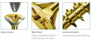 SPAX screw 5x65 countersunk head PZ,W,4C MH