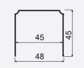 SEVROLL 03199 Top upper guide simple 2.35m silver