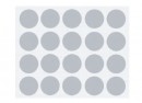 IF-cap adhesive 13mm 20pcs 21115 grid