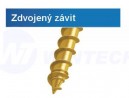 GPR wood screw T30 6x120/64mm plate head zinc yellow, partial thread