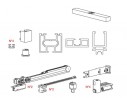 TERNO Universal Evolution sliding door set 3000x1500mm silver