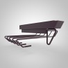 StrongWire Pull-out trouser rack, brown