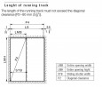 HAWA 10192 Junior 80 sliding interior fittings upper guide 2m elox